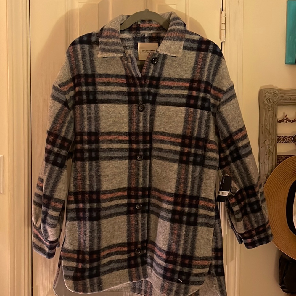 Lucky Brand Flannel Jacket. Size extra small. New with tags.